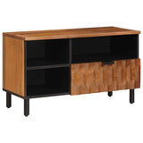 vidaXL TV Kast Witte Was Afwerking 80 x 33 x 46 cm Massief Mango Hout