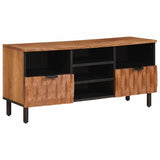vidaXL TV Kast Witte Was Afwerking 100 x 33 x 46 cm Massief Mango Hout