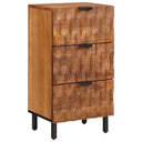vidaXL Sideboard White Wash Finish 40 x 33 x 75 cm Solid Mango Wood