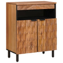 vidaXL Sideboard White Wash 60 x 33 x 75 cm Solid Mango Wood