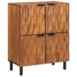 vidaXL Dressoir Witte Was Afwerking 60 x 33 x 75 cm Massief Mango Hout