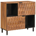 vidaXL Sideboard White Wash Finish 80 x 33 x 75 cm Solid Mango Wood