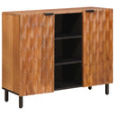 vidaXL Dressoir Witte Was Afwerking 90 x 33 x 75 cm Massief Mango Hout