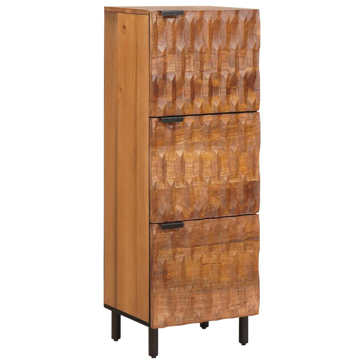 vidaXL Highboard met opslag Witte Was Afwerking 40 x 33 x 110 cm