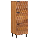 vidaXL Highboard met opslag Witte Was Afwerking 40 x 33 x 110 cm