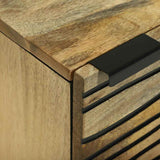 vidaXL Nachtkastje Bruin 40 x 33 x 46 cm Massief acaciahout