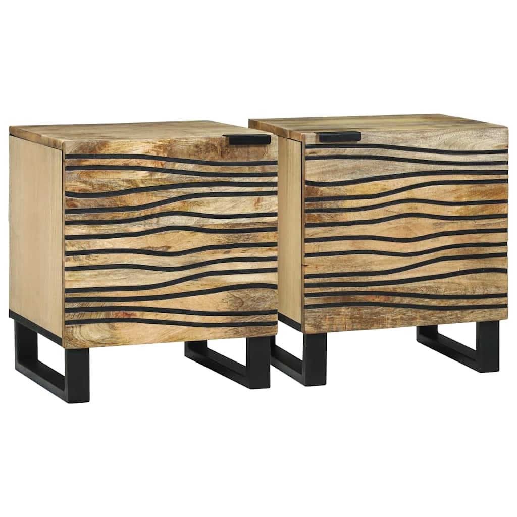 vidaXL Nachtkastje Bruin 40 x 33 x 46 cm Massief acaciahout