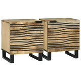 vidaXL Nachtkastje Bruin 40 x 33 x 46 cm Massief acaciahout