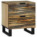 vidaXL Nachtkastje met lade Bruin 40 x 33 x 46 cm Massief acaciahout
