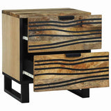 vidaXL Nachtkastje met lade Bruin 40 x 33 x 46 cm Massief acaciahout