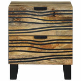 vidaXL Nachtkastje met lade Bruin 40 x 33 x 46 cm Massief acaciahout