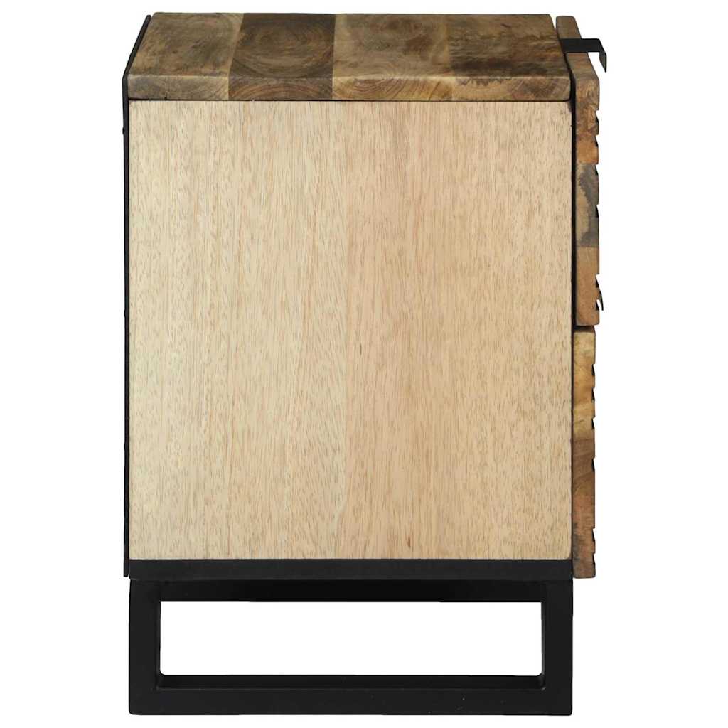 vidaXL Nachtkastje met lade Bruin 40 x 33 x 46 cm Massief acaciahout