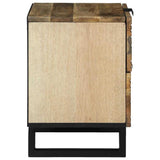 vidaXL Nachtkastje met lade Bruin 40 x 33 x 46 cm Massief acaciahout