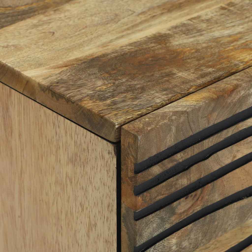 vidaXL Nachtkastje met lade Bruin 40 x 33 x 46 cm Massief acaciahout