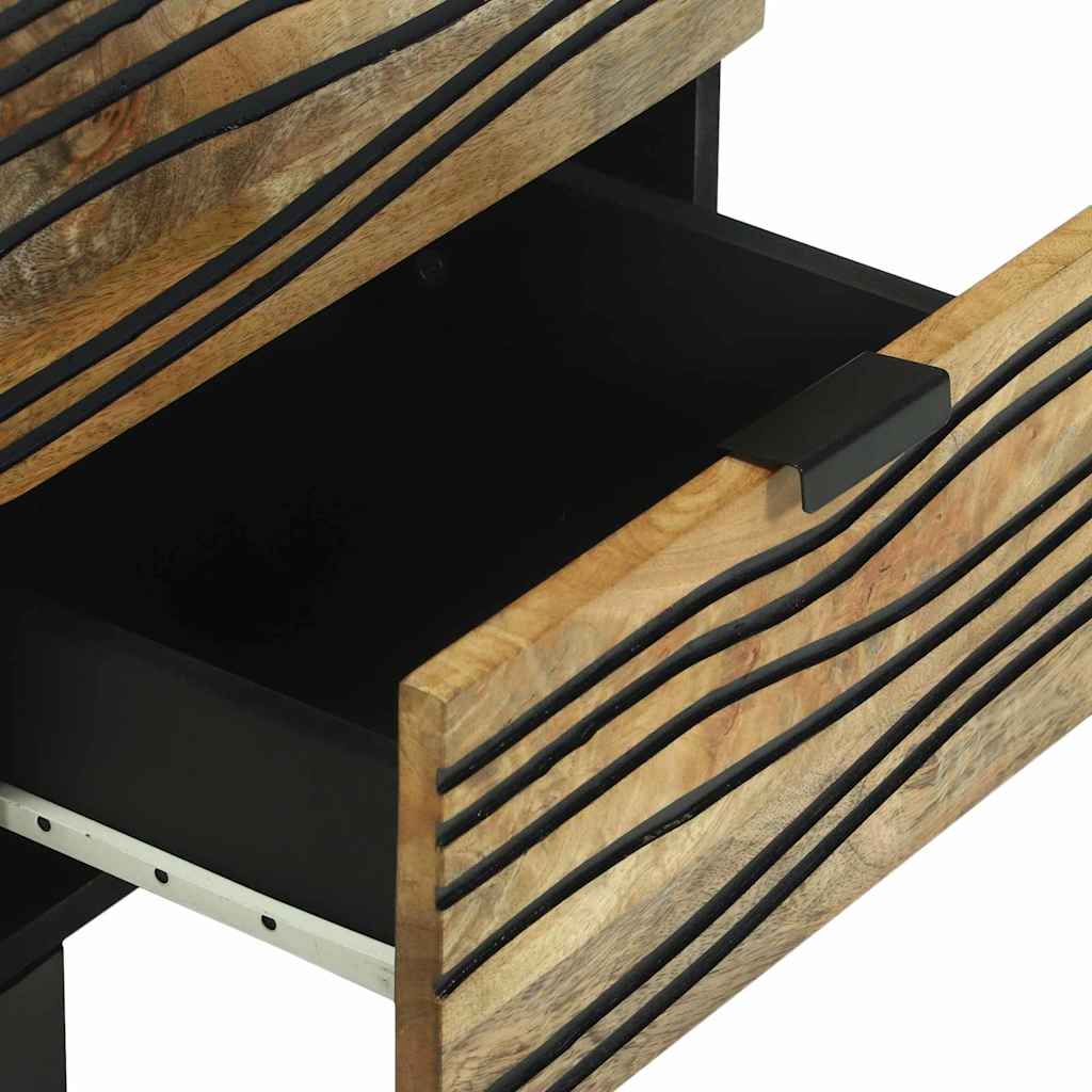 vidaXL Nachtkastje met lade Bruin 40 x 33 x 46 cm Massief acaciahout