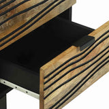 vidaXL Nachtkastje met lade Bruin 40 x 33 x 46 cm Massief acaciahout