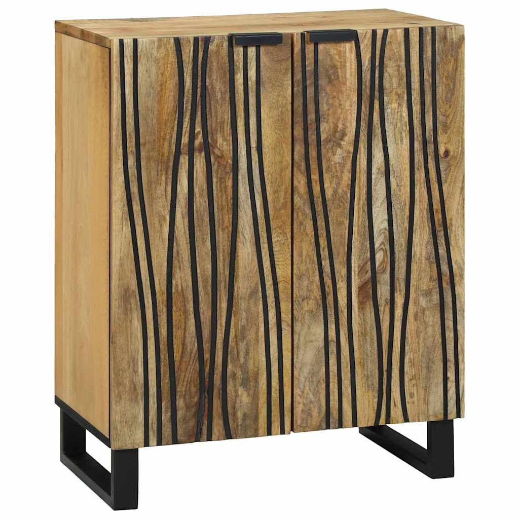 vidaXL Dressoir Naturel 60 x 33,5 x 75 cm Massief Mango Hout