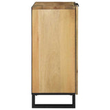 vidaXL Dressoir Naturel 60 x 33,5 x 75 cm Massief Mango Hout