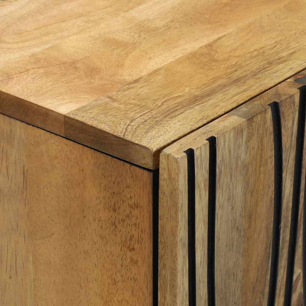 vidaXL Dressoir Naturel 60 x 33,5 x 75 cm Massief Mango Hout