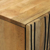 vidaXL Dressoir Naturel 60 x 33,5 x 75 cm Massief Mango Hout