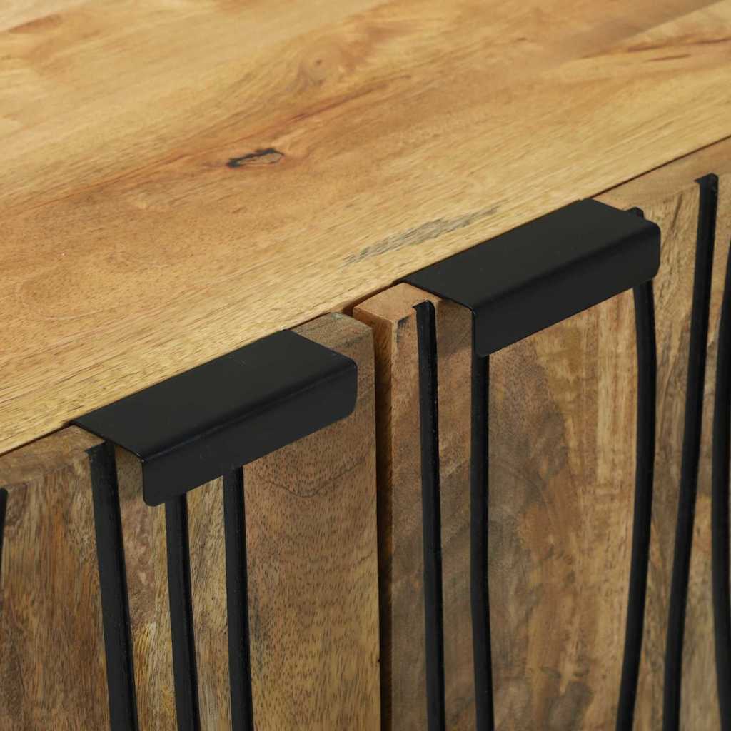 vidaXL Dressoir Naturel 60 x 33,5 x 75 cm Massief Mango Hout