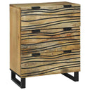vidaXL Dressoir met lade Bruin 60 x 33.5 x 75 cm Massief mangohout
