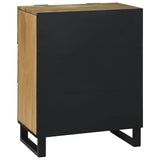 vidaXL Dressoir met lade Bruin 60 x 33.5 x 75 cm Massief mangohout