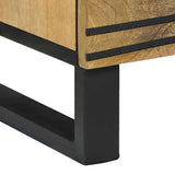 vidaXL Dressoir met lade Bruin 60 x 33.5 x 75 cm Massief mangohout