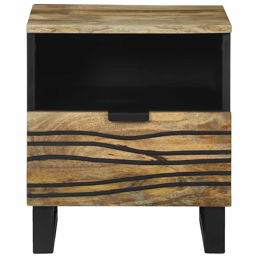 vidaXL Nachtkastje met lade Bruin 40 x 33 x 46 cm Massief acaciahout