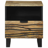 vidaXL Nachtkastje met lade Bruin 40 x 33 x 46 cm Massief acaciahout