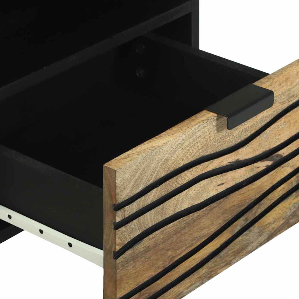 vidaXL Nachtkastje met lade Bruin 40 x 33 x 46 cm Massief acaciahout