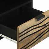 vidaXL Nachtkastje met lade Bruin 40 x 33 x 46 cm Massief acaciahout
