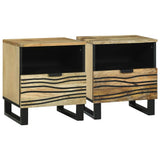vidaXL Nachtkastje met lade Bruin 40 x 33 x 46 cm Massief acaciahout