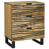 vidaXL Nachtkastje met lade Bruin 50 x 33 x 62 cm Massief acaciahout