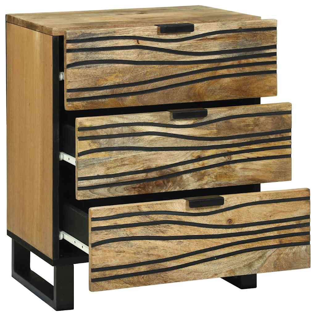 vidaXL Nachtkastje met lade Bruin 50 x 33 x 62 cm Massief acaciahout