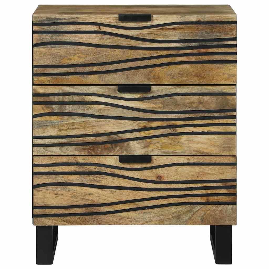 vidaXL Nachtkastje met lade Bruin 50 x 33 x 62 cm Massief acaciahout