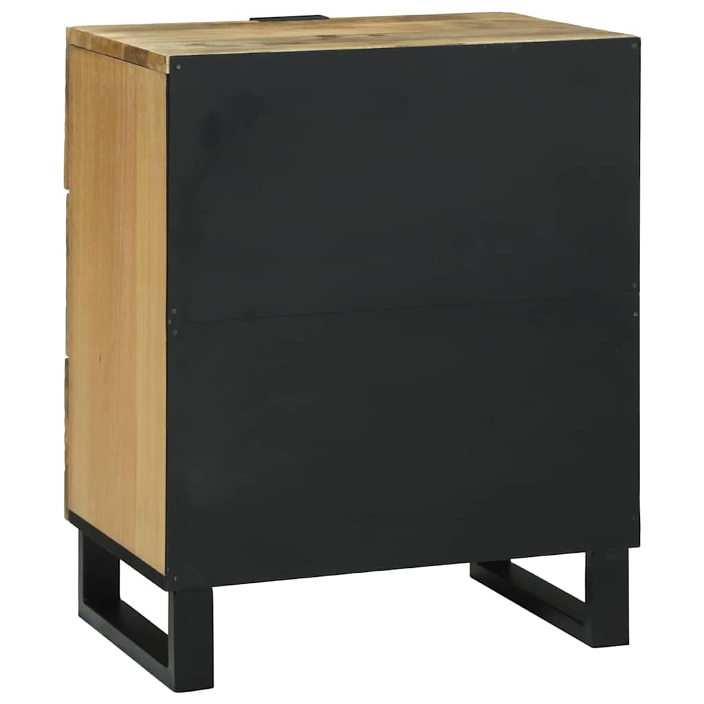 vidaXL Nachtkastje met lade Bruin 50 x 33 x 62 cm Massief acaciahout
