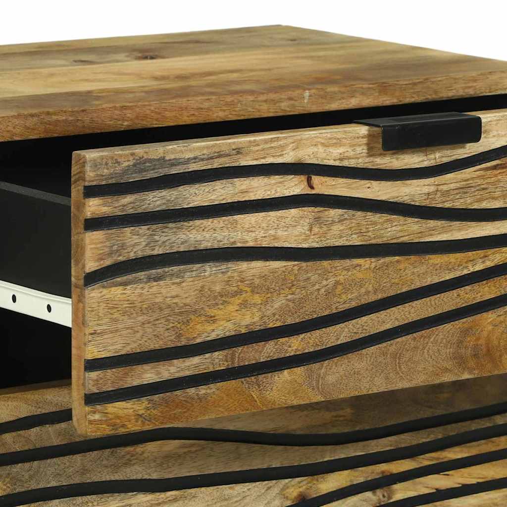 vidaXL Nachtkastje met lade Bruin 50 x 33 x 62 cm Massief acaciahout