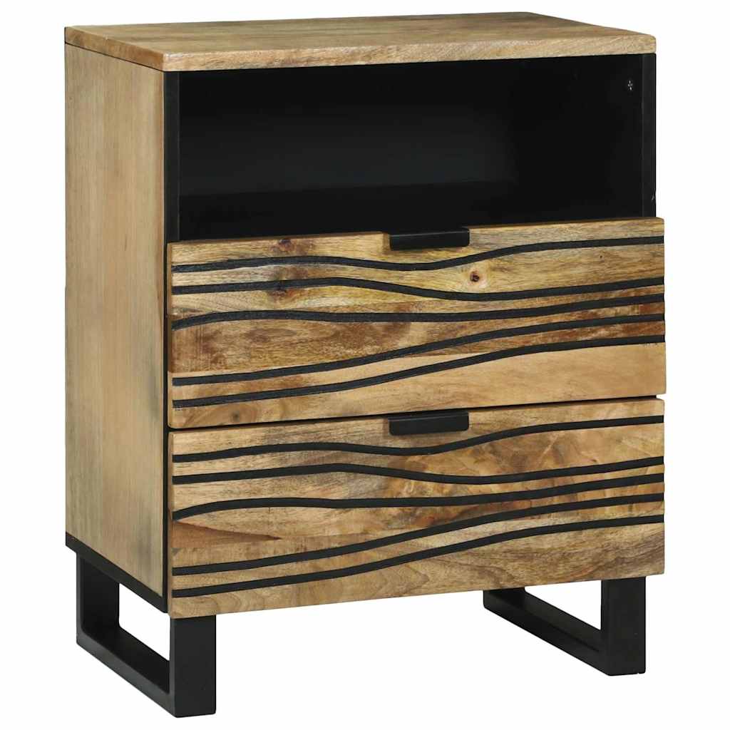 vidaXL Nachtkastje met lade Bruin 50 x 33 x 62 cm Massief acaciahout
