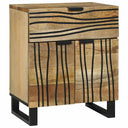 vidaXL Nachtkastje met lade Bruin 50 x 33 x 60 cm Massief acaciahout