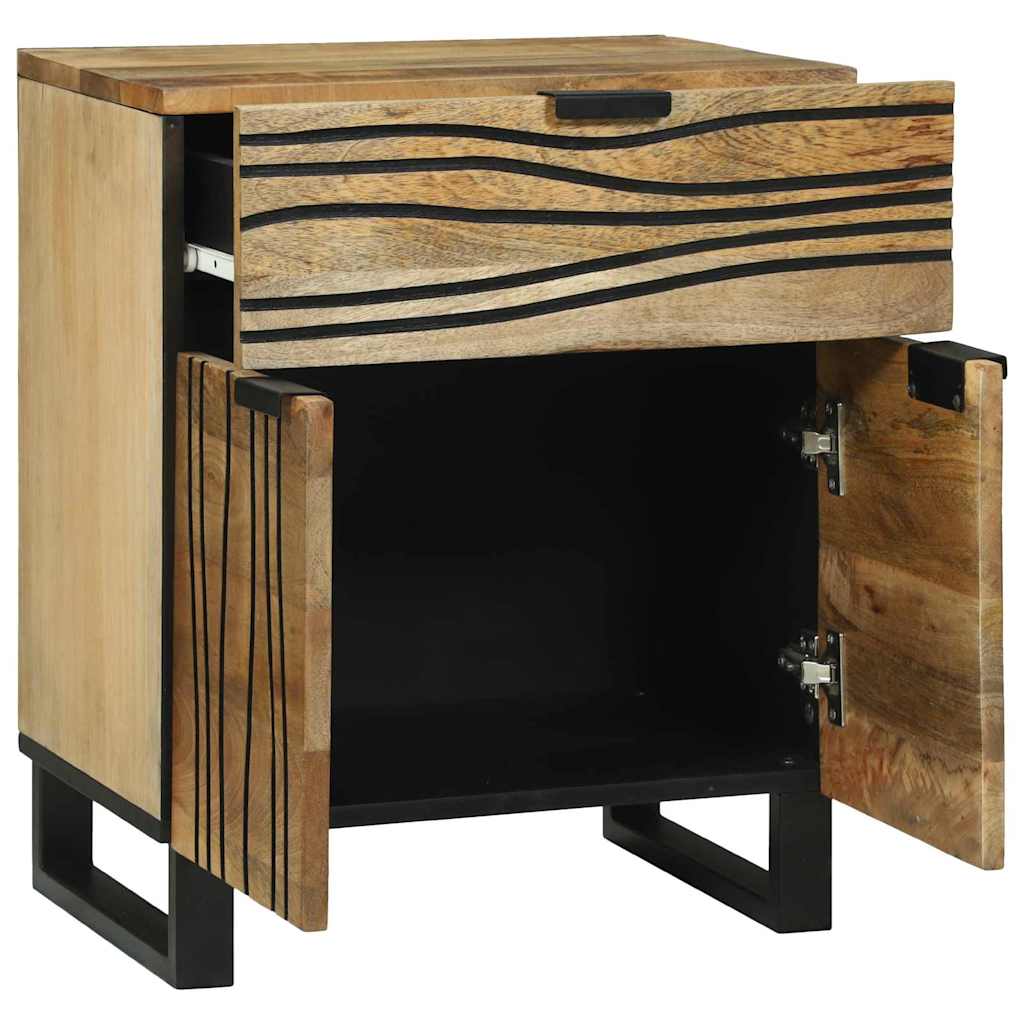 vidaXL Nachtkastje met lade Bruin 50 x 33 x 60 cm Massief acaciahout