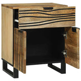 vidaXL Nachtkastje met lade Bruin 50 x 33 x 60 cm Massief acaciahout