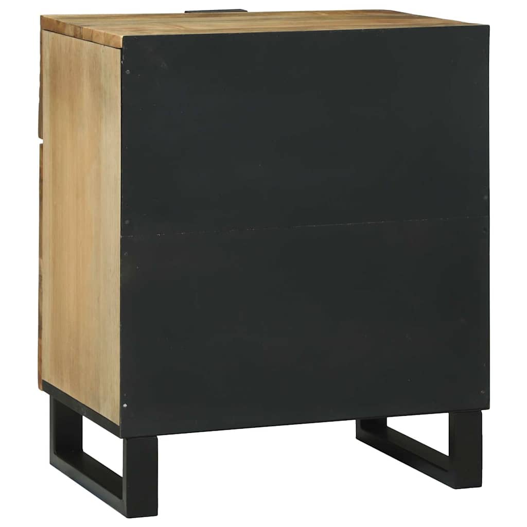 vidaXL Nachtkastje met lade Bruin 50 x 33 x 60 cm Massief acaciahout
