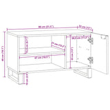 vidaXL TV Cabinets Brown 80 x 33 x 46 cm Engineered wood