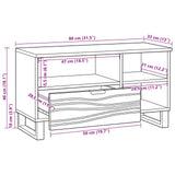 vidaXL TV Eenheden met lade Bruin 80 x 33 x 46 cm Bewerkt hout