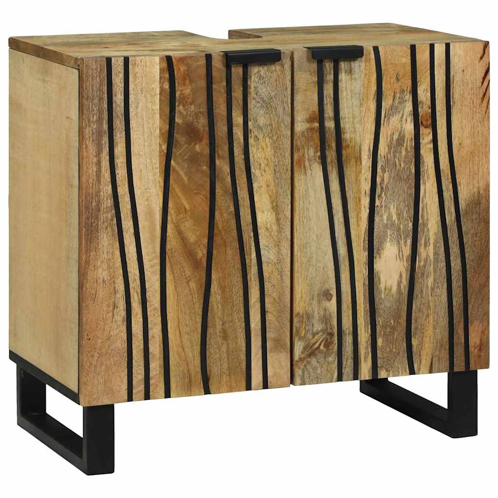 vidaXL Wastafel kabinet voor de badkamer Bruin 62 x 33 x 58 cm