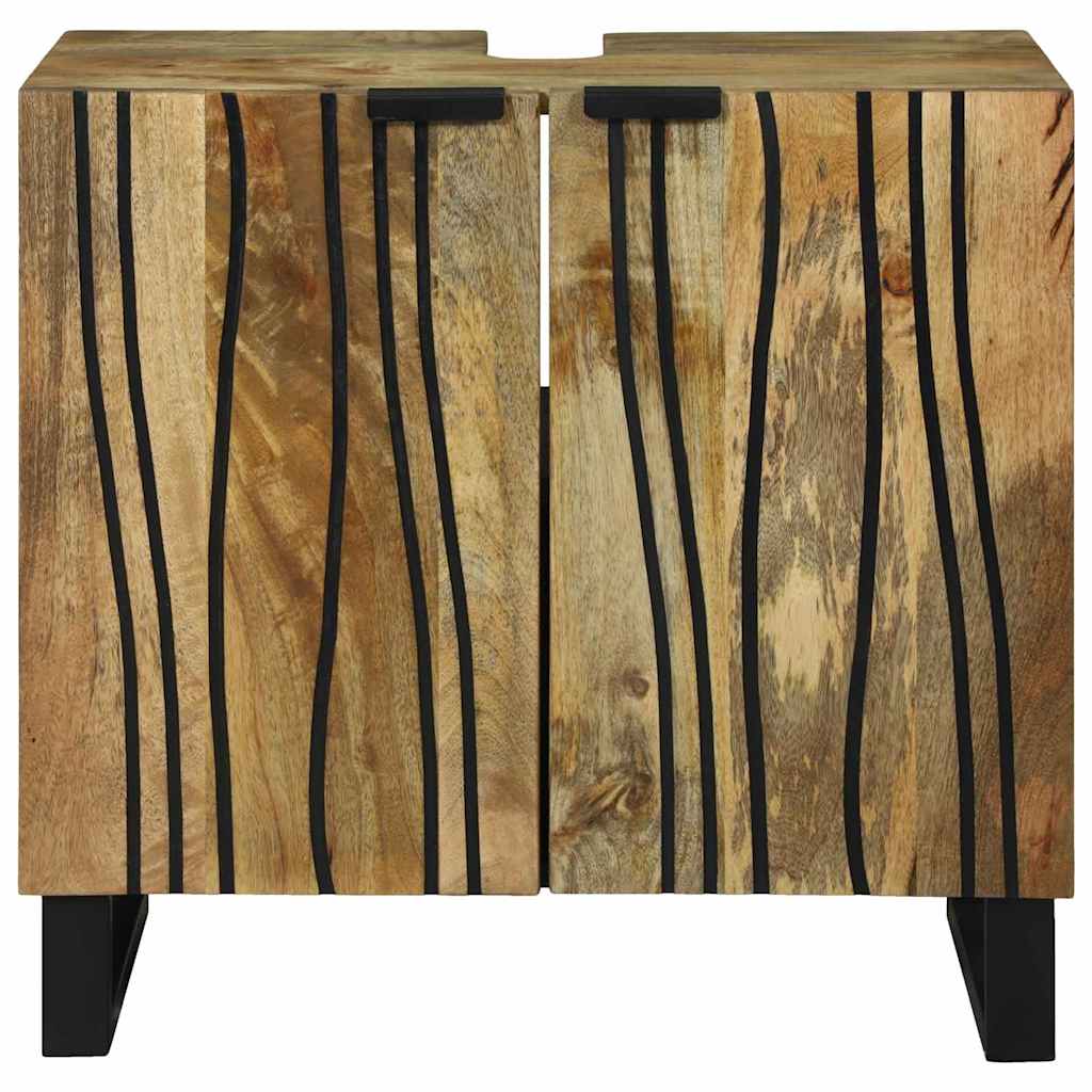 vidaXL Wastafel kabinet voor de badkamer Bruin 62 x 33 x 58 cm