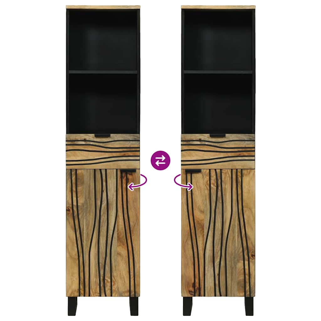 vidaXL Bathroom Sink Cabinet Brown 38 x 33 x 160 cm