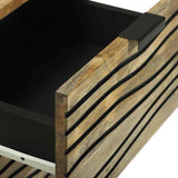vidaXL Dressoir met lade Bruin 40 x 33 x 75 cm massief mangohout
