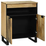vidaXL Dressoir met lade Bruin 60 x 33 x 75 cm massief mangohout